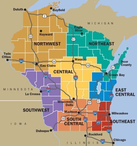 Map Of Eastern Wisconsin Download Wisconsin Maps | Travel Wisconsin