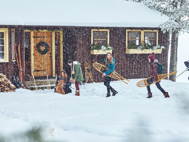 Wintertime Trailside Lodging in Wisconsin