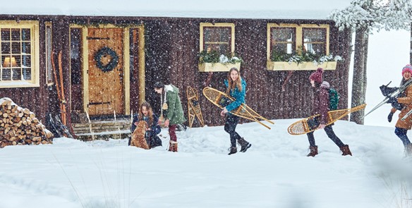 Wintertime Trailside Lodging in Wisconsin