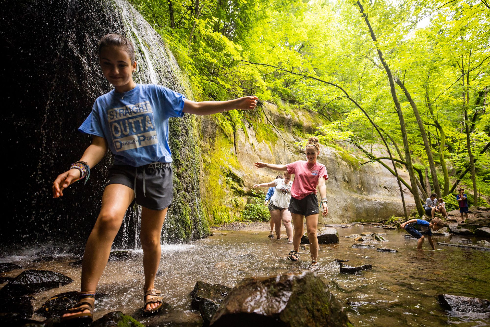 Camping with shop waterfalls near me