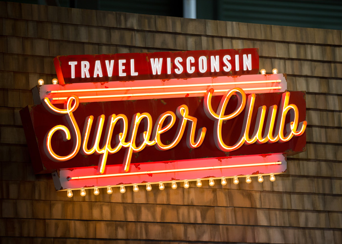 Travel Wisconsin Supper Club Neon Sign at Lambeau Field | Travel Wisconsin