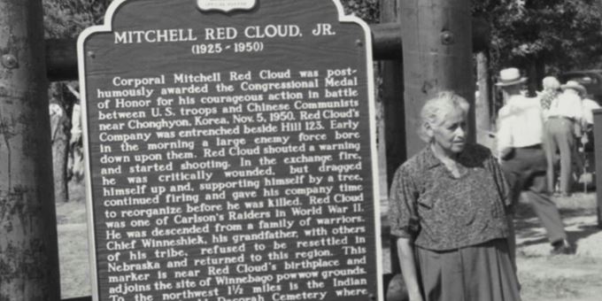 Mitchell Red Cloud, Jr. Historic Marker